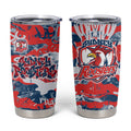 Sydney Roosters Rugby Tumbler Cup Graffiti Typography Urban Camo Abstract Street Style