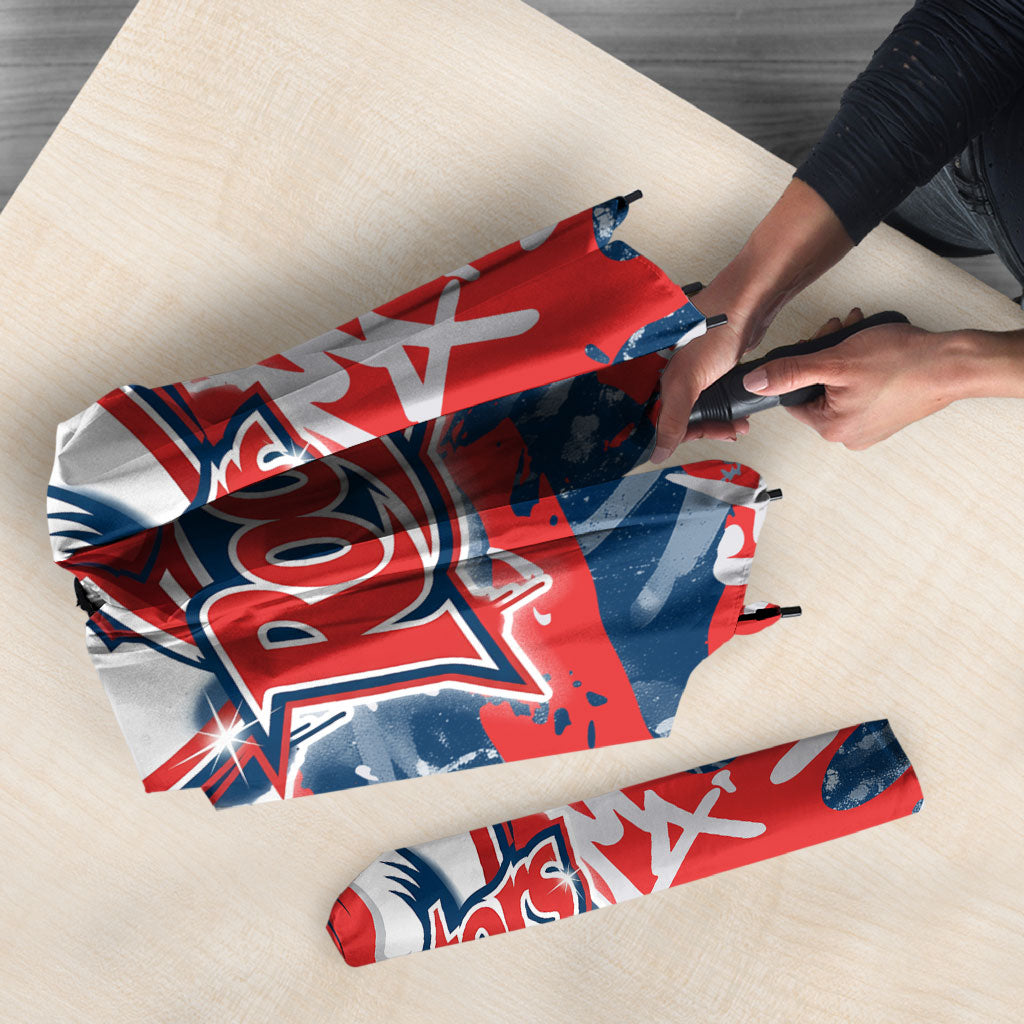 Sydney Roosters Rugby Umbrella Graffiti Typography Urban Camo Abstract Street Style