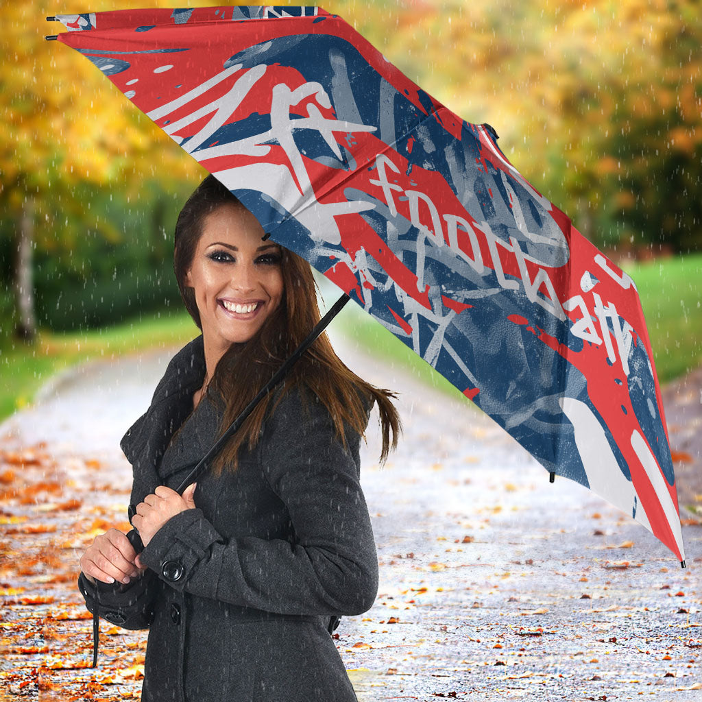 Sydney Roosters Rugby Umbrella Graffiti Typography Urban Camo Abstract Street Style