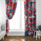 Sydney Roosters Rugby Window Curtain Graffiti Typography Urban Camo Abstract Street Style