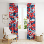 Sydney Roosters Rugby Window Curtain Graffiti Typography Urban Camo Abstract Street Style
