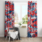 Sydney Roosters Rugby Window Curtain Graffiti Typography Urban Camo Abstract Street Style