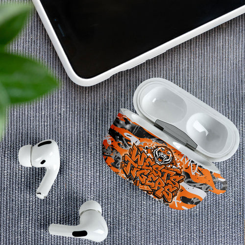 Wests Tigers Rugby AirPods Case Graffiti Typography Urban Camo Abstract Street Style