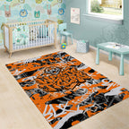 Wests Tigers Rugby Area Rug Graffiti Typography Urban Camo Abstract Street Style