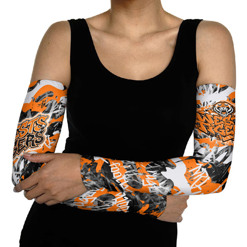 Wests Tigers Rugby Arm Sleeves Graffiti Typography Urban Camo Abstract Street Style