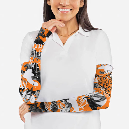 Wests Tigers Rugby Arm Sleeves Graffiti Typography Urban Camo Abstract Street Style