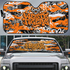 Wests Tigers Rugby Auto Sun Shade Graffiti Typography Urban Camo Abstract Street Style
