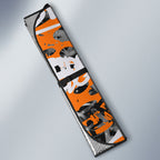 Wests Tigers Rugby Auto Sun Shade Graffiti Typography Urban Camo Abstract Street Style