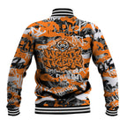 Wests Tigers Rugby Baseball Jacket Graffiti Typography Urban Camo Abstract Street Style