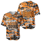 Wests Tigers Rugby Baseball Jersey Graffiti Typography Urban Camo Abstract Street Style