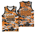 Wests Tigers Rugby Basketball Jersey Graffiti Typography Urban Camo Abstract Street Style