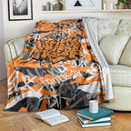 Wests Tigers Rugby Blanket Graffiti Typography Urban Camo Abstract Street Style