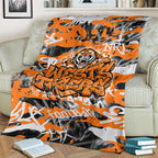 Wests Tigers Rugby Blanket Graffiti Typography Urban Camo Abstract Street Style