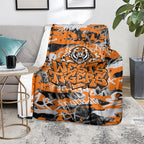 Wests Tigers Rugby Blanket Graffiti Typography Urban Camo Abstract Street Style