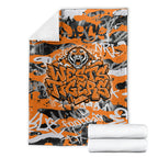 Wests Tigers Rugby Blanket Graffiti Typography Urban Camo Abstract Street Style