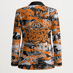 Wests Tigers Rugby Blazer Graffiti Typography Urban Camo Abstract Street Style