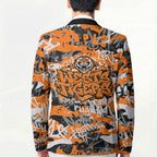 Wests Tigers Rugby Blazer Graffiti Typography Urban Camo Abstract Street Style