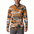 Wests Tigers Rugby Button Sweatshirt Graffiti Typography Urban Camo Abstract Street Style