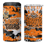 Wests Tigers Rugby 4 in 1 Can Cooler Tumbler Graffiti Typography Urban Camo Abstract Street Style