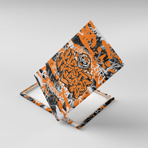 Wests Tigers Rugby Canvas Wall Art Graffiti Typography Urban Camo Abstract Street Style