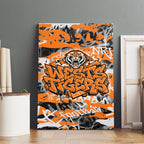 Wests Tigers Rugby Canvas Wall Art Graffiti Typography Urban Camo Abstract Street Style