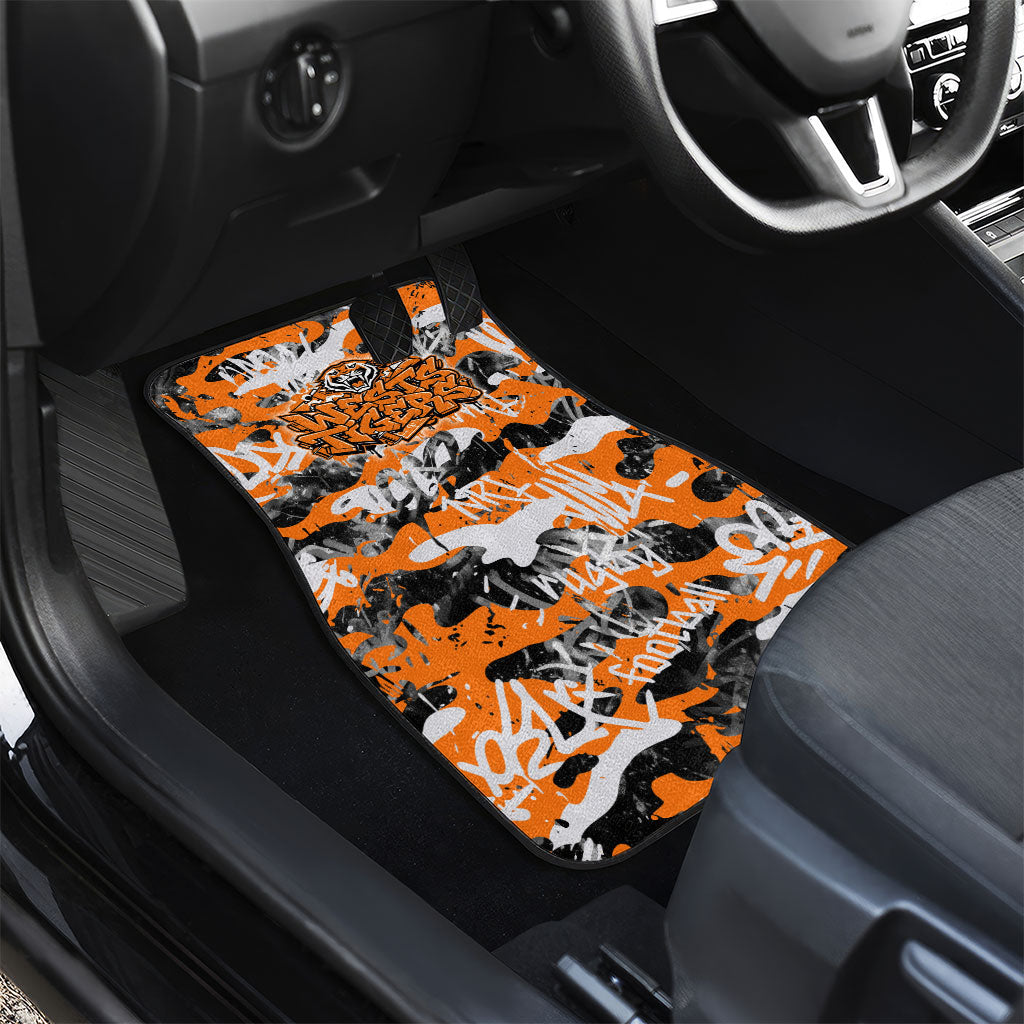Wests Tigers Rugby Car Mats Graffiti Typography Urban Camo Abstract Street Style