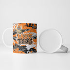 Wests Tigers Rugby Ceramic Mug Graffiti Typography Urban Camo Abstract Street Style