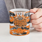 Wests Tigers Rugby Ceramic Mug Graffiti Typography Urban Camo Abstract Street Style