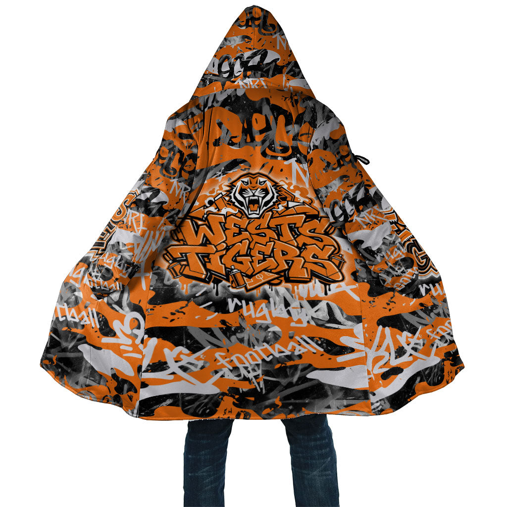 Wests Tigers Rugby Cloak Graffiti Typography Urban Camo Abstract Street Style