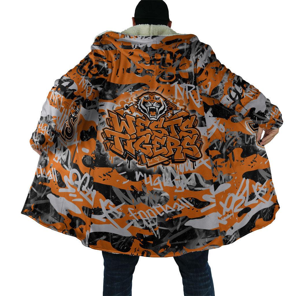 Wests Tigers Rugby Cloak Graffiti Typography Urban Camo Abstract Street Style