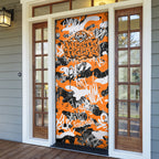Wests Tigers Rugby Door Cover Graffiti Typography Urban Camo Abstract Street Style