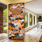 Wests Tigers Rugby Door Cover Graffiti Typography Urban Camo Abstract Street Style
