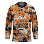 Wests Tigers Rugby Hockey Jersey Graffiti Typography Urban Camo Abstract Street Style