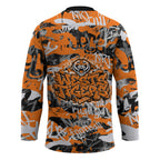 Wests Tigers Rugby Hockey Jersey Graffiti Typography Urban Camo Abstract Street Style