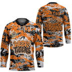 Wests Tigers Rugby Hockey Jersey Graffiti Typography Urban Camo Abstract Street Style