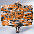 Wests Tigers Rugby Hooded Blanket Graffiti Typography Urban Camo Abstract Street Style