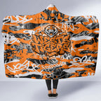 Wests Tigers Rugby Hooded Blanket Graffiti Typography Urban Camo Abstract Street Style