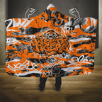 Wests Tigers Rugby Hooded Blanket Graffiti Typography Urban Camo Abstract Street Style