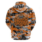 Wests Tigers Rugby Hoodie Graffiti Typography Urban Camo Abstract Street Style