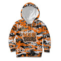 Wests Tigers Rugby Kid Hoodie Graffiti Typography Urban Camo Abstract Street Style