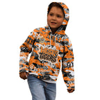 Wests Tigers Rugby Kid Hoodie Graffiti Typography Urban Camo Abstract Street Style