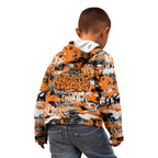 Wests Tigers Rugby Kid Hoodie Graffiti Typography Urban Camo Abstract Street Style