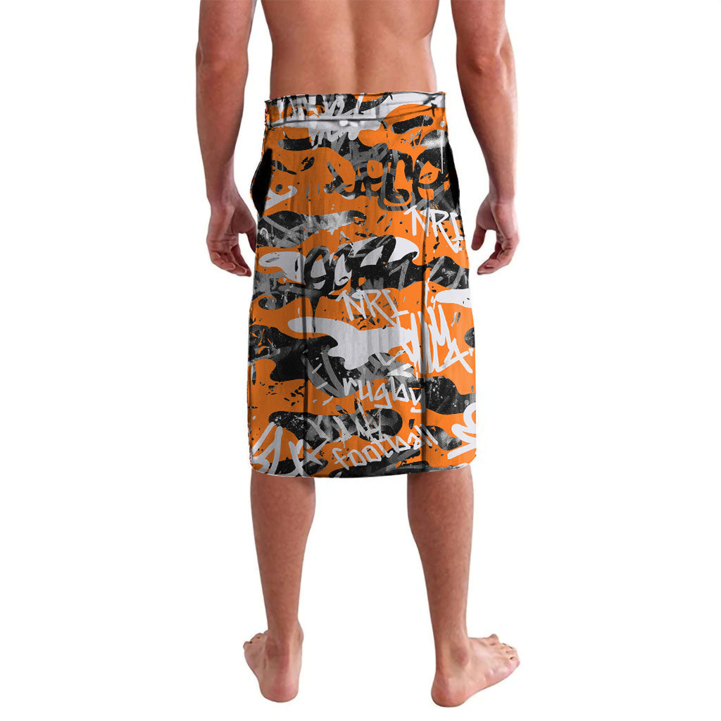 Wests Tigers Rugby Lavalava Graffiti Typography Urban Camo Abstract Street Style