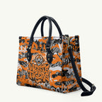 Wests Tigers Rugby Leather Bag Graffiti Typography Urban Camo Abstract Street Style