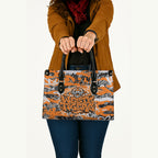 Wests Tigers Rugby Leather Bag Graffiti Typography Urban Camo Abstract Street Style