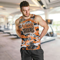 Wests Tigers Rugby Men Tank Top Graffiti Typography Urban Camo Abstract Street Style
