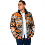 Wests Tigers Rugby Padded Jacket Graffiti Typography Urban Camo Abstract Street Style