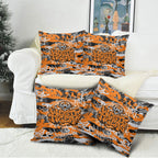 Wests Tigers Rugby Pillow Cover Graffiti Typography Urban Camo Abstract Street Style