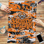 Wests Tigers Rugby Puzzle Graffiti Typography Urban Camo Abstract Street Style