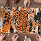 Wests Tigers Rugby Puzzle Graffiti Typography Urban Camo Abstract Street Style